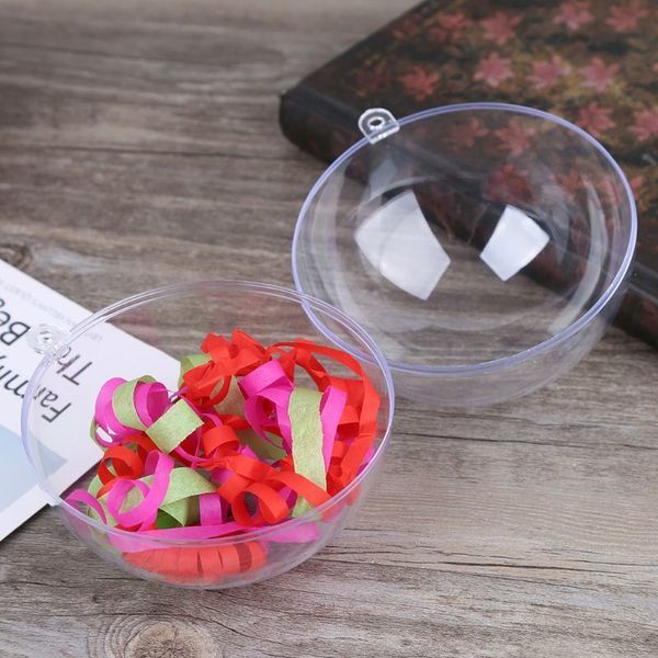 wedding exquisite christmas tree ornament decor 6/8/10/12cm transparent clear plastic bauble hanging hollow ball candy box
wedding exquisite christmas tree ornament decor 6/8/10/12cm transparent clear plastic bauble hanging hollow ball candy box