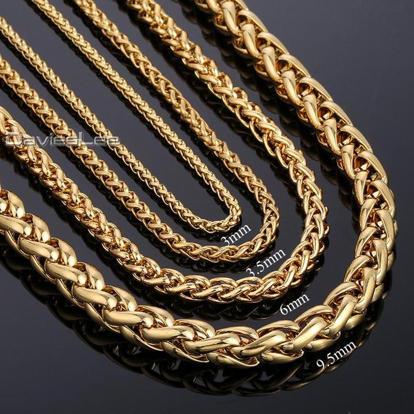 davieslee wheat link stainless steel necklace for men women's chain 45cm 60cm 70cm dlknm136, Silver
davieslee wheat link stainless steel necklace for men women's chain 45cm 60cm 70cm dlknm136, Silver