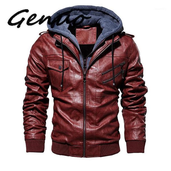 men's fur & faux genuo 2021 men motorcycle leather jackets winter male fashion casual hooded jacket mens warm pu coats1, Black
men's fur & faux genuo 2021 men motorcycle leather jackets winter male fashion casual hooded jacket mens warm pu coats1, Black