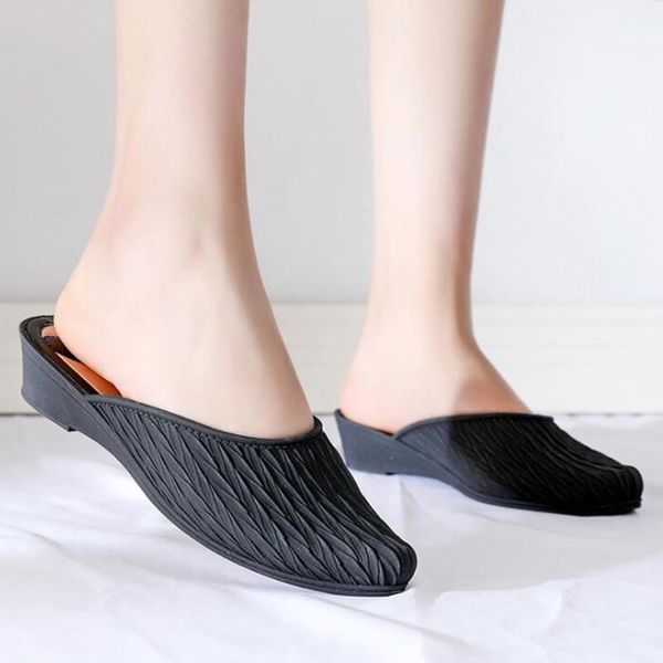 slippers stripe women fashion baotou half slides mules loafers casual slipper female summer non-slip shoes zy216, Black
slippers stripe women fashion baotou half slides mules loafers casual slipper female summer non-slip shoes zy216, Black