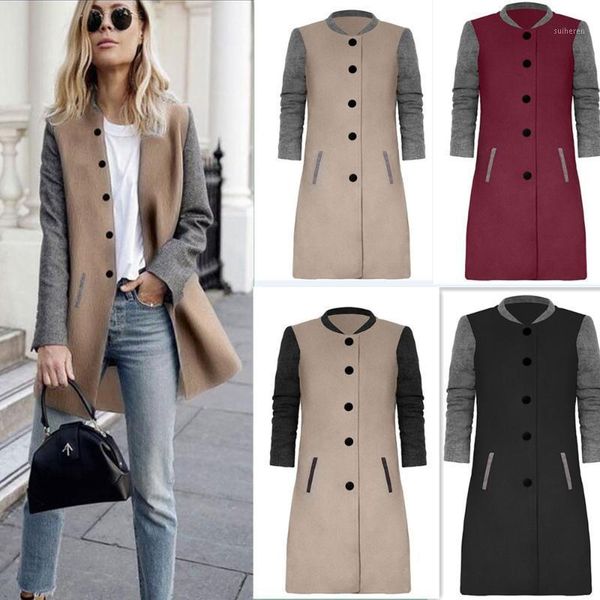 new women's coat contrast color stitching woolen coat long 2020 autumn and winter square collar single breasted patchwork1, Black
new women's coat contrast color stitching woolen coat long 2020 autumn and winter square collar single breasted patchwork1, Black