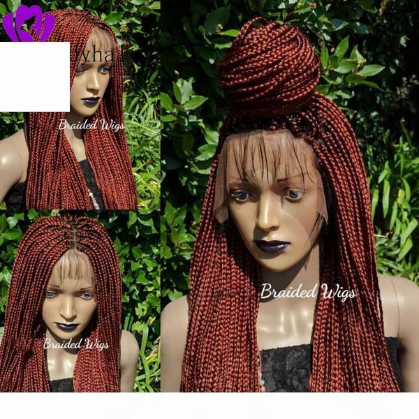 new part auburn copper red color braid wig with baby hair full lace frontal box braids wig synthetic hair heat reisistant, Black;brown
new part auburn copper red color braid wig with baby hair full lace frontal box braids wig synthetic hair heat reisistant, Black;brown