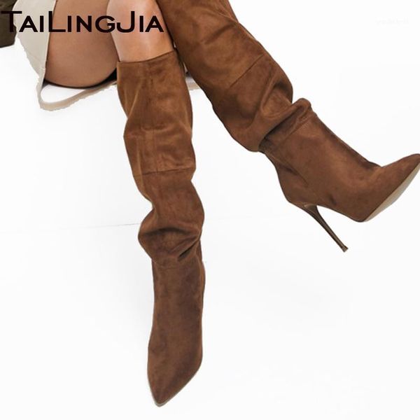 boots brown faux suede knee high for women pointed toe stiletto heel long boot lady elegant slip on large size winter shoes1, Black
boots brown faux suede knee high for women pointed toe stiletto heel long boot lady elegant slip on large size winter shoes1, Black