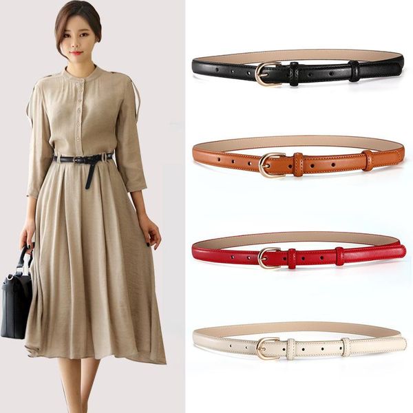 2020 new women's fashion belts skinny thin belt for dress jeans with golden pin buckle designer cowhide belt female waist strap, Black;brown
2020 new women's fashion belts skinny thin belt for dress jeans with golden pin buckle designer cowhide belt female waist strap, Black;brown
