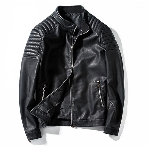 wholesale- motorcycle jacket mens leather jacket male casual stand collar fashion bomber jacket jaqueta de couro masculino outwear coat1, Black
wholesale- motorcycle jacket mens leather jacket male casual stand collar fashion bomber jacket jaqueta de couro masculino outwear coat1, Black
