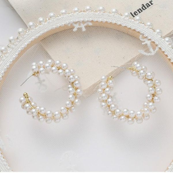 2020 new american style imitation pearl circle exaggerated hand-woven retro hoop earrings for women fashion jewelry accessories1, Golden;silver
2020 new american style imitation pearl circle exaggerated hand-woven retro hoop earrings for women fashion jewelry accessories1, Golden;silver