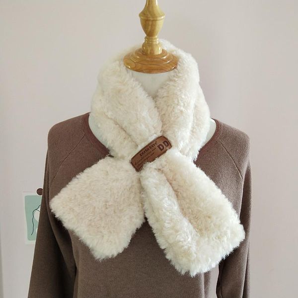 2021 New Solid Color Thick Warm Faux Fur Scarf Bandana Women Winter Fashion Cross Plush Neck Warmer Scarves for Lady, Blue;gray 
2021 New Solid Color Thick Warm Faux Fur Scarf Bandana Women Winter Fashion Cross Plush Neck Warmer Scarves for Lady, Blue;gray