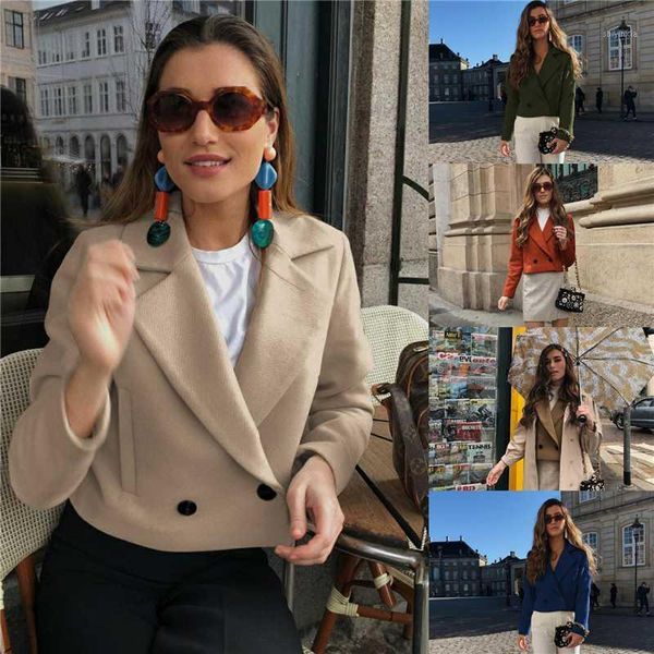 2020 new autumn and winter woolen coat female fashion solid color button short slim classic style all-match explosion ladies, Black
2020 new autumn and winter woolen coat female fashion solid color button short slim classic style all-match explosion ladies, Black