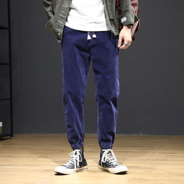 2021 new japanese vintage fashion men jeans casual elastic corduroy cargo pants slack bottom designer hip hop joggers wide leg trousers js5y, Blue
2021 new japanese vintage fashion men jeans casual elastic corduroy cargo pants slack bottom designer hip hop joggers wide leg trousers js5y, Blue