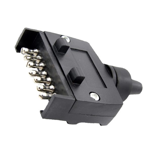 replacement 7 pin 7 way flat male trailer plug connector socket trailer light 
replacement 7 pin 7 way flat male trailer plug connector socket trailer light