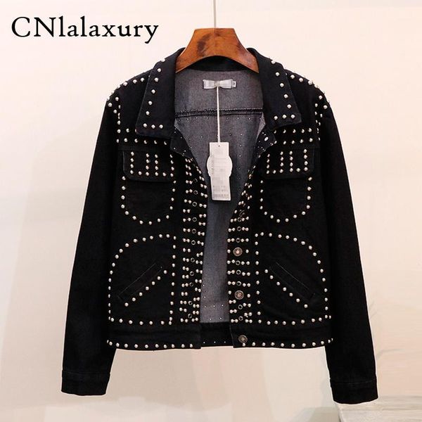 spring autumn women's harajuku black bomber denim jacket coat rivet jean jackets students basic coats outfit chaqueta mujer1, Black;brown
spring autumn women's harajuku black bomber denim jacket coat rivet jean jackets students basic coats outfit chaqueta mujer1, Black;brown
