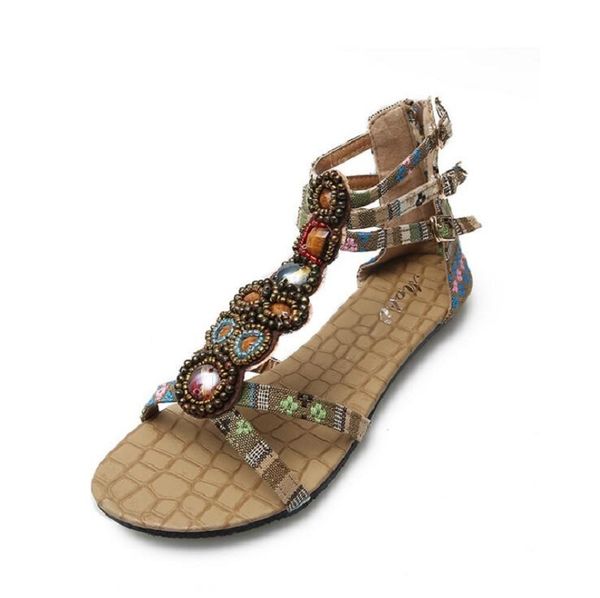 girl beaded crystal leather sandals comfort summer flip flops fashion bohemia flat sandals beach style 0928, Black
girl beaded crystal leather sandals comfort summer flip flops fashion bohemia flat sandals beach style 0928, Black