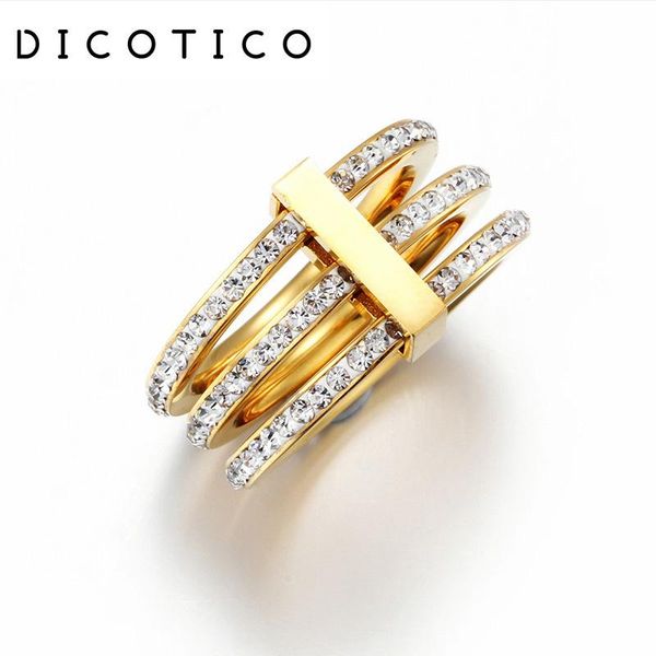 wedding rings dicotico gold color for women fashion stainless steel three layers zircon femme anillos jewelry, Slivery;golden
wedding rings dicotico gold color for women fashion stainless steel three layers zircon femme anillos jewelry, Slivery;golden