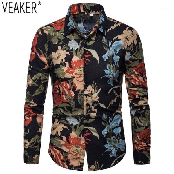 2019 spring new men flowers linen shirts male flower printed long mouwen chinese style slim fit print cotton linen shirt1, White;black
2019 spring new men flowers linen shirts male flower printed long mouwen chinese style slim fit print cotton linen shirt1, White;black