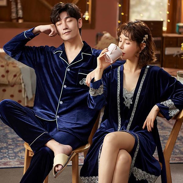 big size pajamas set couple velvet sleepwear 2pcs shirt&pant casual loose velour robe nightgown suit autumn long sleeve homewear, Black;brown
big size pajamas set couple velvet sleepwear 2pcs shirt&pant casual loose velour robe nightgown suit autumn long sleeve homewear, Black;brown
