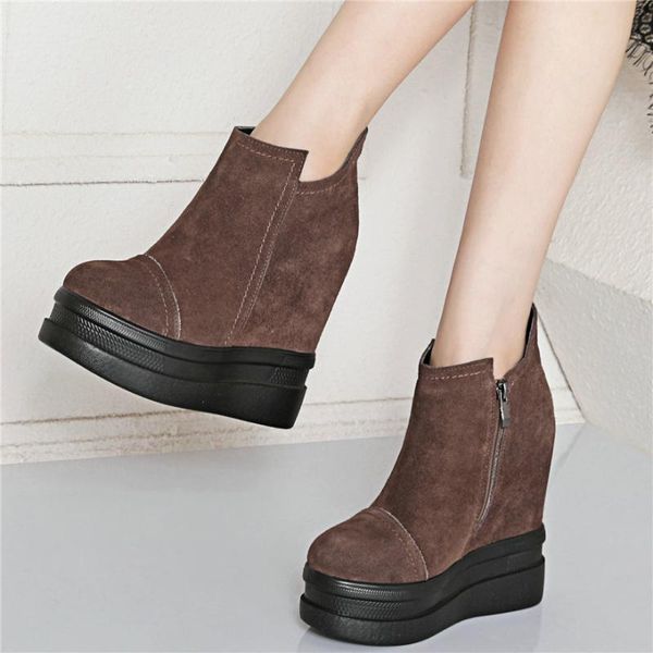 dress shoes trainers women genuine leather wedges high heel pumps female fashion sneakers round toe platform ankle boots casual, Black
dress shoes trainers women genuine leather wedges high heel pumps female fashion sneakers round toe platform ankle boots casual, Black