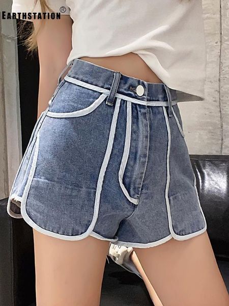 heavy craft contrast color edge irregular wide legs denim shorts ladies summer new fashion personality wild wash1, White;black
heavy craft contrast color edge irregular wide legs denim shorts ladies summer new fashion personality wild wash1, White;black