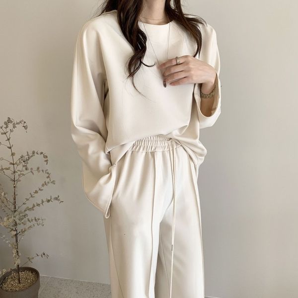 2021 new female sweatshirts of large dimensions loose suits solid the neck pulvering waist elastic pants wide leg 2 joint 3gbs, Gray
2021 new female sweatshirts of large dimensions loose suits solid the neck pulvering waist elastic pants wide leg 2 joint 3gbs, Gray