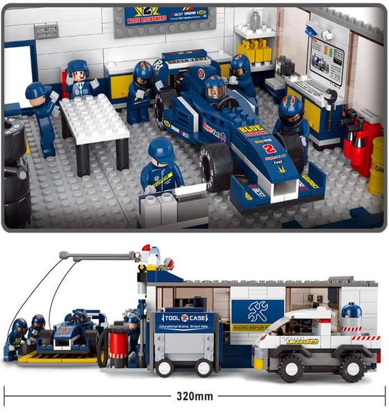 sluban 0356 new f1 racing car 741pcs строительные блоки устанавливает учебные учебные diy кирпич игрушки speedway pits diy дети детские игру
sluban 0356 new f1 racing car 741pcs строительные блоки устанавливает учебные учебные diy кирпич игрушки speedway pits diy дети детские игру