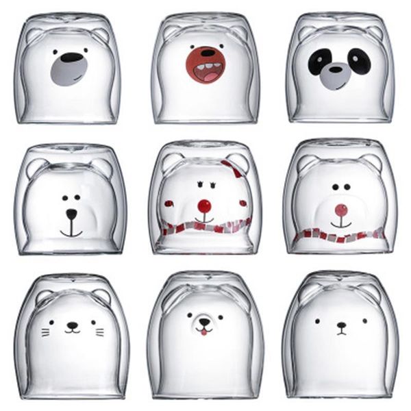 mugs double wall glass mug, bear cat dog animal double-layer coffee cup, christmas mug gift ,cute tea milk cup q1218
mugs double wall glass mug, bear cat dog animal double-layer coffee cup, christmas mug gift ,cute tea milk cup q1218