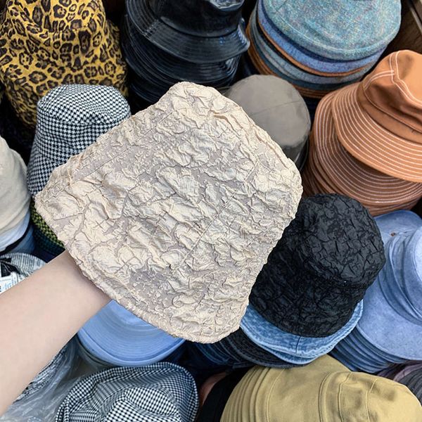 big bubble cotton bucket women's spring and summer new korean versatile decoration sunshade fisherman's hat fashion, Blue;gray
big bubble cotton bucket women's spring and summer new korean versatile decoration sunshade fisherman's hat fashion, Blue;gray