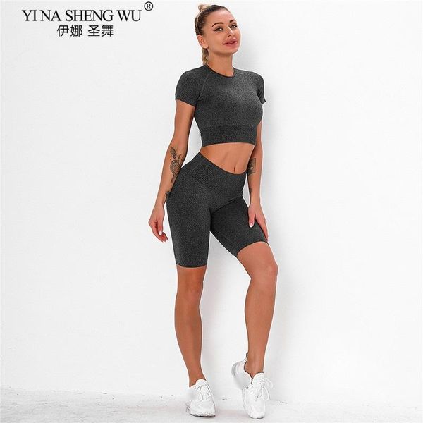 new women short sleeve yoga set 2 piece seamless sport suit gym clothes fitness crop shirt high waist yoga shorts sportswear, White;red
new women short sleeve yoga set 2 piece seamless sport suit gym clothes fitness crop shirt high waist yoga shorts sportswear, White;red