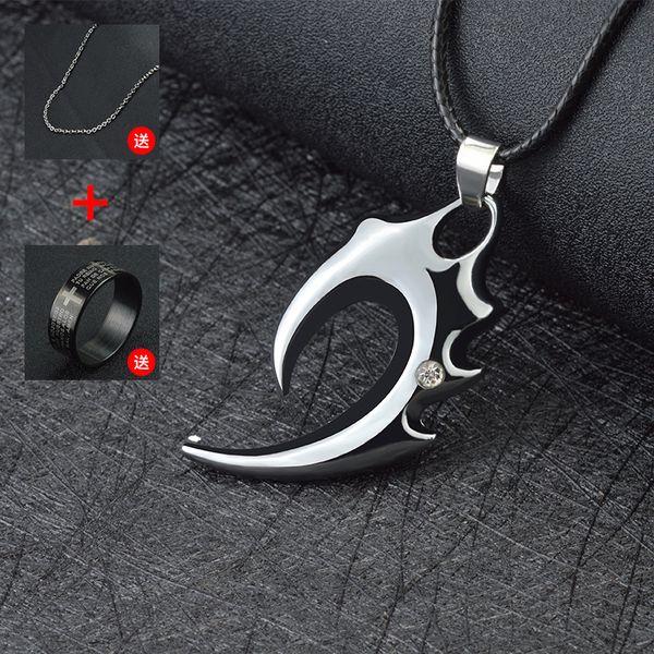 popular without chain girl net red necklace men's hip-hop pendant good-looking boy fashion, Silver
popular without chain girl net red necklace men's hip-hop pendant good-looking boy fashion, Silver