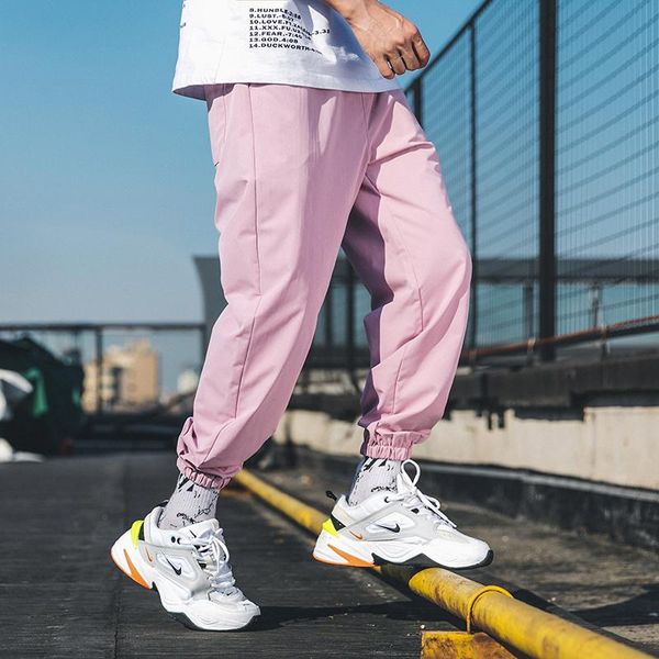 streetwear style loose men fashion joggers pants pink black ankle-length sweatpants hip hop overalls woman harem pants m-5xl
streetwear style loose men fashion joggers pants pink black ankle-length sweatpants hip hop overalls woman harem pants m-5xl