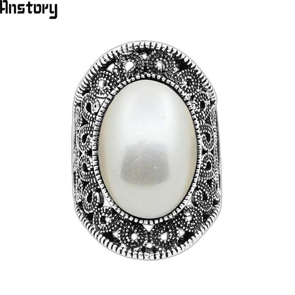 cluster rings oval pearl for women vintage hollow flower antique silver plated wedding party fashion jewelry, Golden;silver
cluster rings oval pearl for women vintage hollow flower antique silver plated wedding party fashion jewelry, Golden;silver