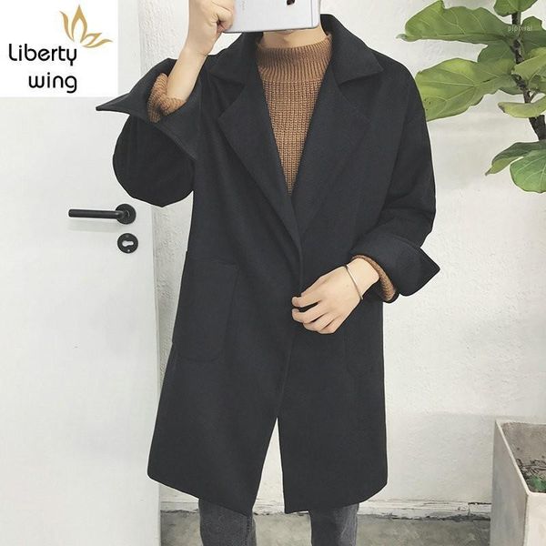 winter warm oversized trench coat for men thick loose fit casaco masculino long jacket comfort casual wool outwear overcoat1, Black
winter warm oversized trench coat for men thick loose fit casaco masculino long jacket comfort casual wool outwear overcoat1, Black