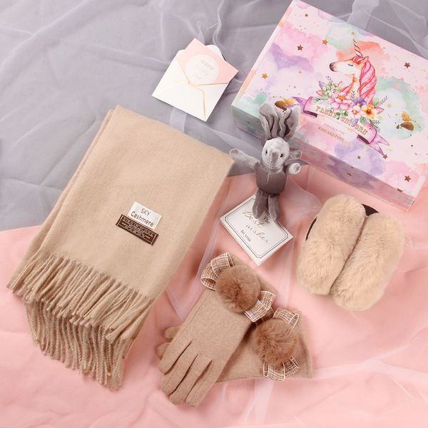 20 autumn winter korean scarves, gloves, female gift box sets, versatile shawls, student bibs, winter mid autumn gifts, Blue;gray
20 autumn winter korean scarves, gloves, female gift box sets, versatile shawls, student bibs, winter mid autumn gifts, Blue;gray