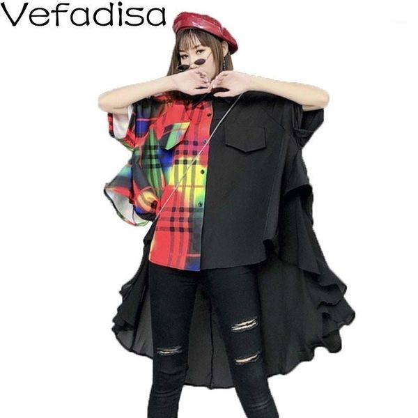 vefadisa plaid hit color blouse irregular women blouse 2020 summer split joint chiffon big size batwing sleeve qyf20241, White
vefadisa plaid hit color blouse irregular women blouse 2020 summer split joint chiffon big size batwing sleeve qyf20241, White
