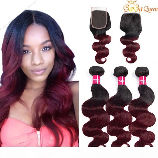 ombre human hair bundles with closure 1b 99j body wave bundles with 4x4 lace closure raw virgin peruvian hair extension, Black;brown
ombre human hair bundles with closure 1b 99j body wave bundles with 4x4 lace closure raw virgin peruvian hair extension, Black;brown