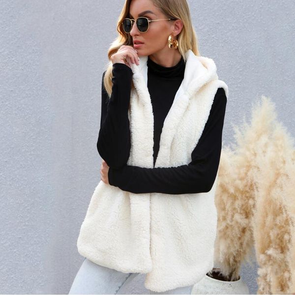 ff0371 european and american spot fashion new style wool warmth imitation fur coat vest jacket women, Black;white
ff0371 european and american spot fashion new style wool warmth imitation fur coat vest jacket women, Black;white