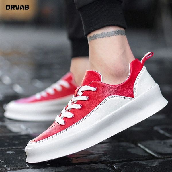 fashion men shoes leather soft comfortable youth mens loafers lace-up white red black thick sole designer shoes men sneakers #kd78
fashion men shoes leather soft comfortable youth mens loafers lace-up white red black thick sole designer shoes men sneakers #kd78