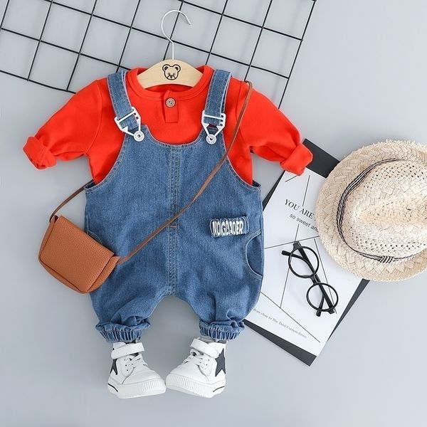 hylkidhuose baby girls boys clothing sets toddler infant clothes suits cotton t shirt bib jeans kids child costume y200901, White
hylkidhuose baby girls boys clothing sets toddler infant clothes suits cotton t shirt bib jeans kids child costume y200901, White