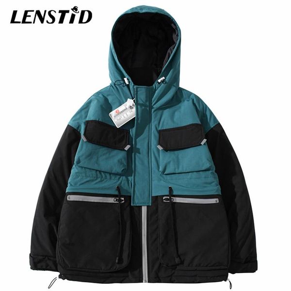 men hip hop cargo padded jacket color block patchwork reflective streetwear harajuku 2020 winter warm parka cotton coats, Black
men hip hop cargo padded jacket color block patchwork reflective streetwear harajuku 2020 winter warm parka cotton coats, Black