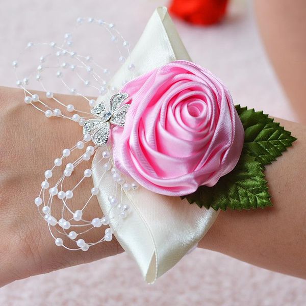 wrist flower rose silk ribbon bride corsage hand decorative wristband bracelet bridesmaid band clip bouquet wedding decoration
wrist flower rose silk ribbon bride corsage hand decorative wristband bracelet bridesmaid band clip bouquet wedding decoration