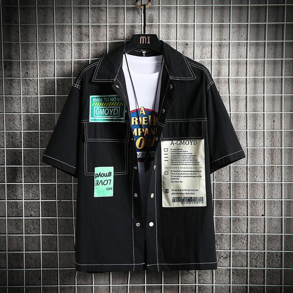 2021 new half sleeve men hip hop patchwork shirt retro color block jacket streetwear harajuku multi pockets jackets iud8, White;black
2021 new half sleeve men hip hop patchwork shirt retro color block jacket streetwear harajuku multi pockets jackets iud8, White;black