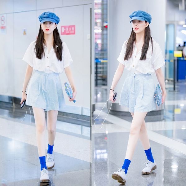 bj3zi song sense same white women's design yanyan's niche short-sleeved summer suit pants wide leg pants shirt shirt shirttwo-piec, Gray
bj3zi song sense same white women's design yanyan's niche short-sleeved summer suit pants wide leg pants shirt shirt shirttwo-piec, Gray