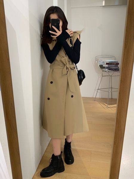 jsfhh mid-length vest windbreaker women's early overalls and trousers coat overalls coatautumn small men's coat windbreaker knitte, Gray
jsfhh mid-length vest windbreaker women's early overalls and trousers coat overalls coatautumn small men's coat windbreaker knitte, Gray