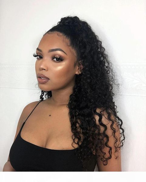100% human hair ponytail long kinky curly draw string pony tail hair extension fashion women curly hair er replacement hairpiece 140g, Black
100% human hair ponytail long kinky curly draw string pony tail hair extension fashion women curly hair er replacement hairpiece 140g, Black