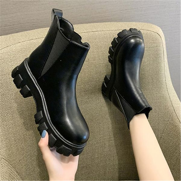autumn 2021 new fashion leather of boots for women chunky heels round toe shoes woman pdov, Black
autumn 2021 new fashion leather of boots for women chunky heels round toe shoes woman pdov, Black