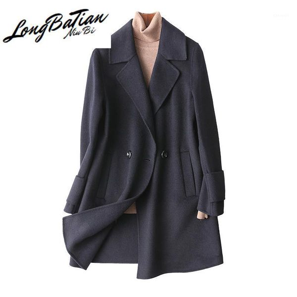 casual 100% 2021 wool female double side cashmere coat women medium long women's winter jackets and coats wyq12511, Black
casual 100% 2021 wool female double side cashmere coat women medium long women's winter jackets and coats wyq12511, Black