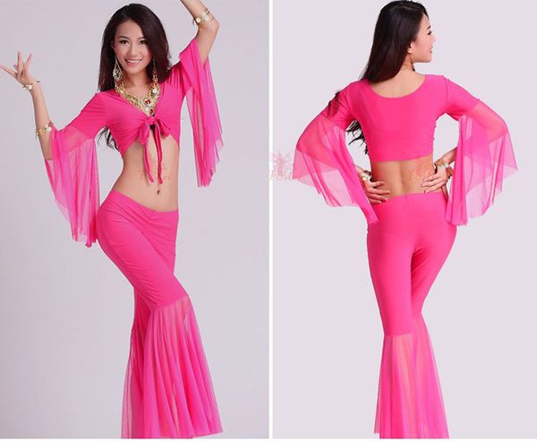 mesh speaker sleeves belly dance set women 2pcs and five point trousers belly dance suit belly dance costumes, Black;red
mesh speaker sleeves belly dance set women 2pcs and five point trousers belly dance suit belly dance costumes, Black;red