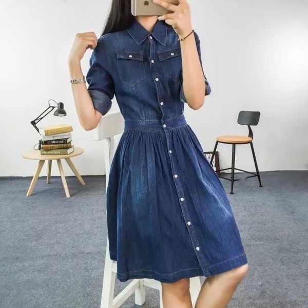 qqe5x 2019 new 7 3 dress women's dress denim moh8w large lapel denim skirt sleeve skirt, Black;gray
qqe5x 2019 new 7 3 dress women's dress denim moh8w large lapel denim skirt sleeve skirt, Black;gray