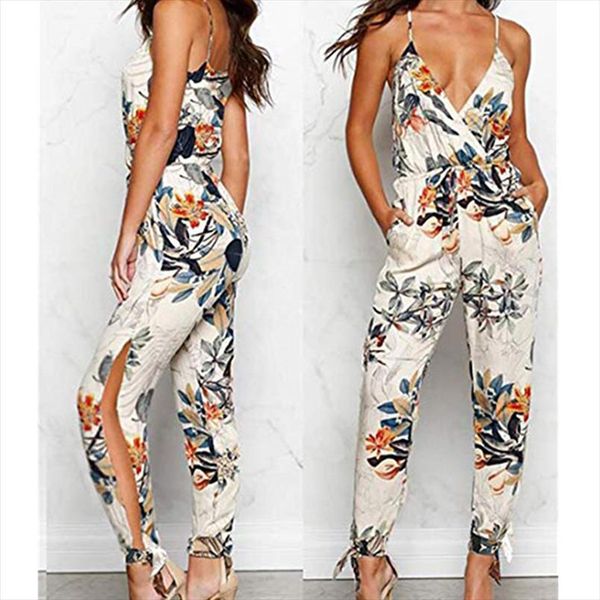 2021 summer women casual sleeveless v neck jumpsuits fashion ladies boho floral bodysuit wide leg loose long pants trousers, Black;white
2021 summer women casual sleeveless v neck jumpsuits fashion ladies boho floral bodysuit wide leg loose long pants trousers, Black;white