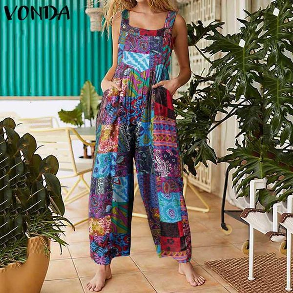 women's jumpsuits & rompers women printed jumpsuit vonda 2021 female casual cotton wide leg pants bohemia long trousers beach overalls, Black;white
women's jumpsuits & rompers women printed jumpsuit vonda 2021 female casual cotton wide leg pants bohemia long trousers beach overalls, Black;white