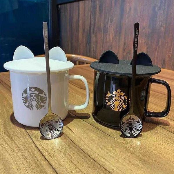 450ml starbucks luxury black white mugs with spoon married couples anniversary morning mug milk coffee valentines day07s8
450ml starbucks luxury black white mugs with spoon married couples anniversary morning mug milk coffee valentines day07s8