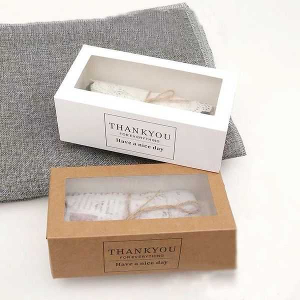 50pcs/lot thank you gift boxes kraft paper white drawer shape cake paper box with clear window display packaging for bakery1
50pcs/lot thank you gift boxes kraft paper white drawer shape cake paper box with clear window display packaging for bakery1